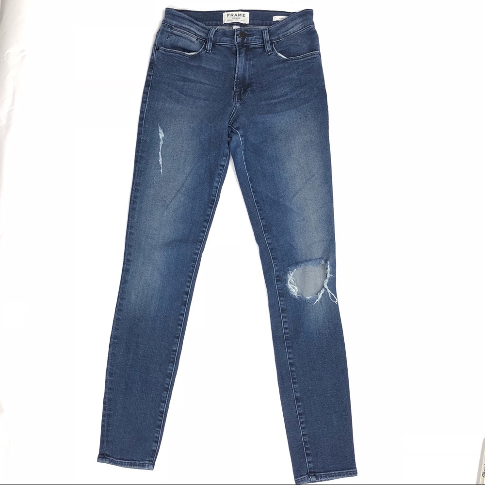 Frame Denim | Le High Skinny Destroyed Skinny Jean